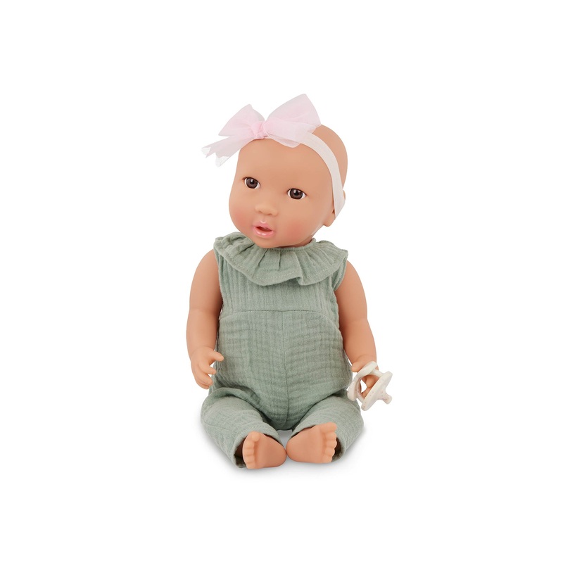 Green Jumper & Bow Doll Outfit