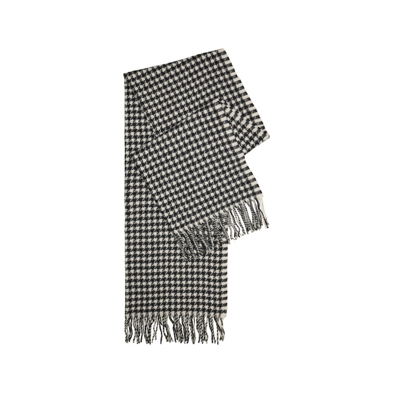 Jira Dogtooth Scarf Black