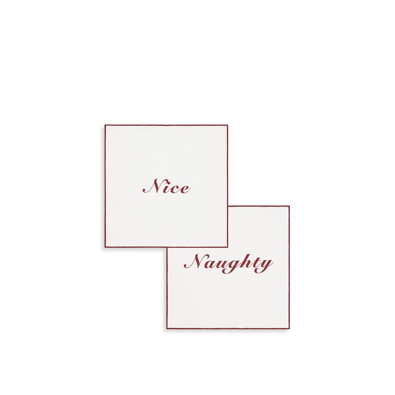 Naughty & Nice Napkin Set