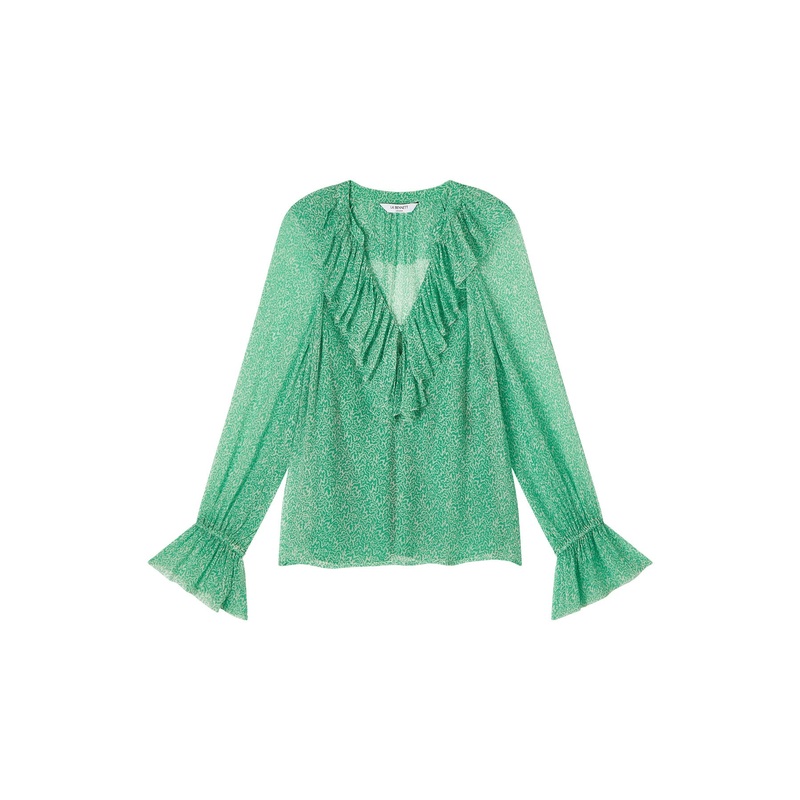 Annie And Cream Wiggle Print Blouse