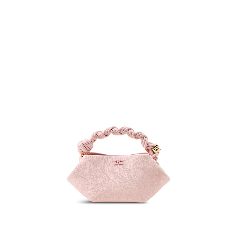 Bou Mini Grained Leather Crossbody Bag Pink
