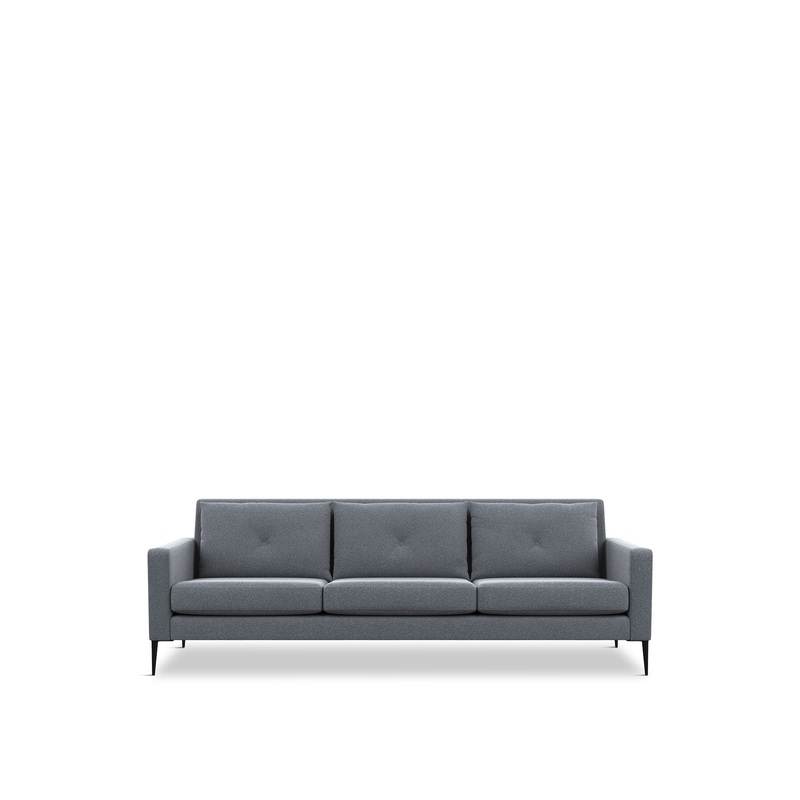 Brunel 4 Seater Boucle Steel