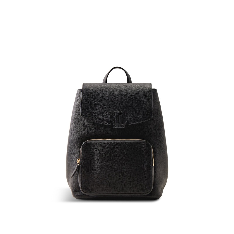 Cameryn Medium Leather Backpack Black