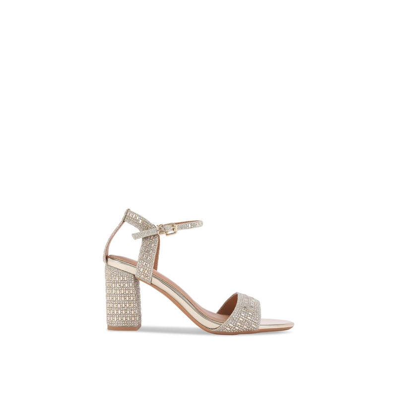 Fleur Bling Block Heels