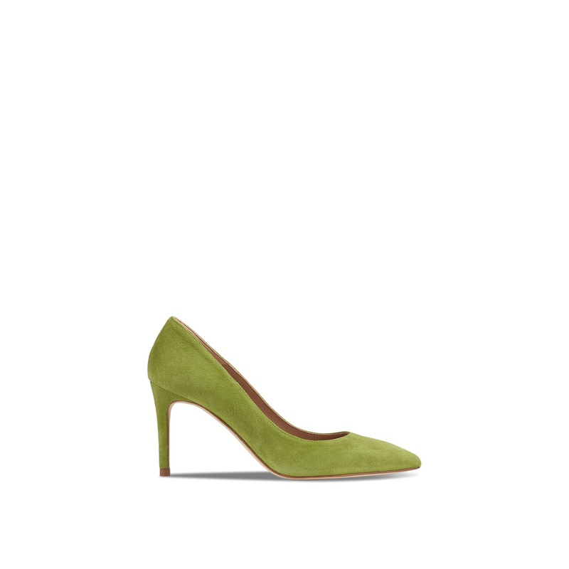 Floret Apple Suede Pointed Toe Courts