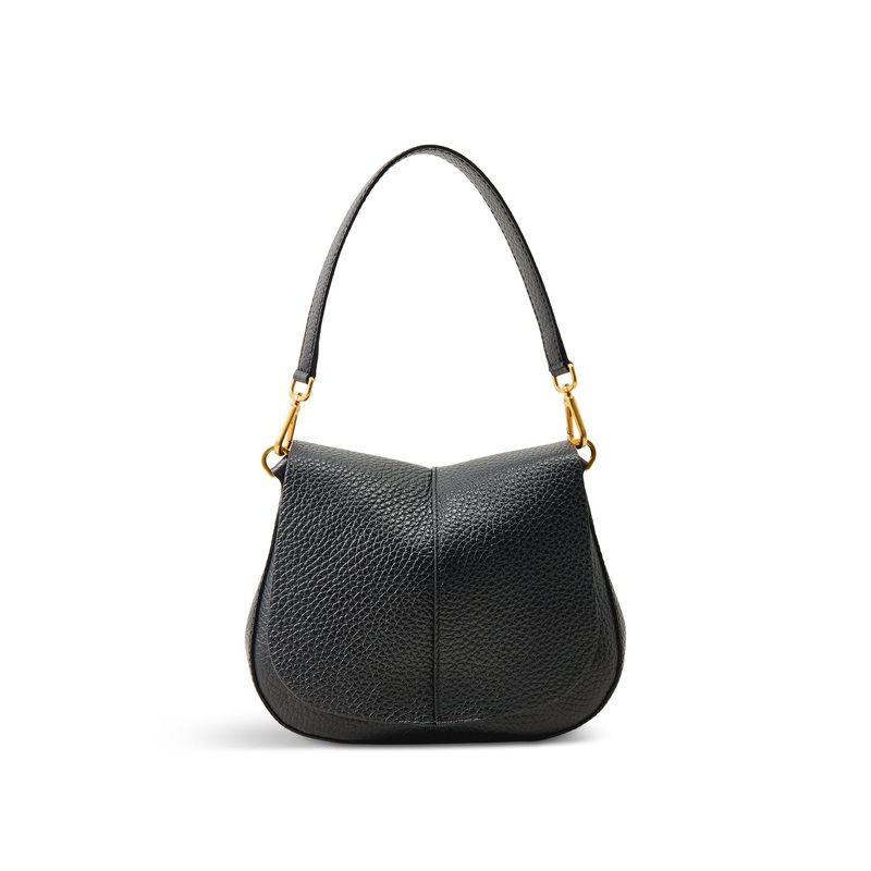 Helena Round Crossbody Bag Black
