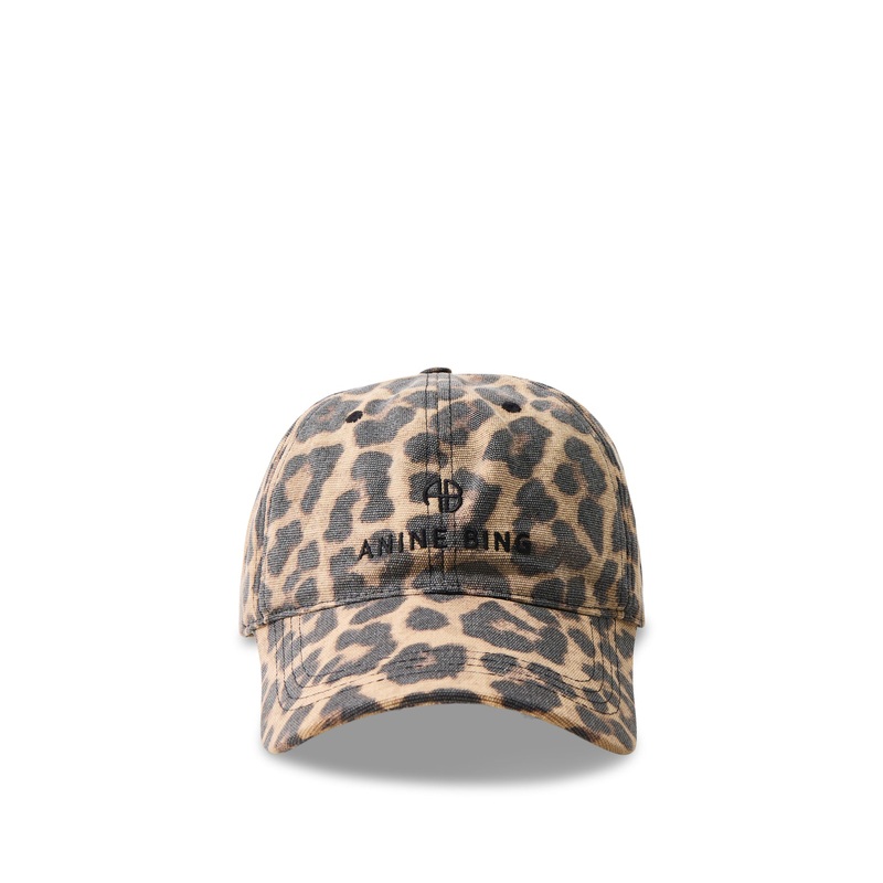 Jeremy Leopard Print Baseball Cap Leopard