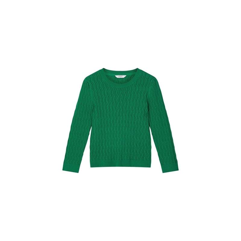 Keaton Cotton Open-Weave Jumper