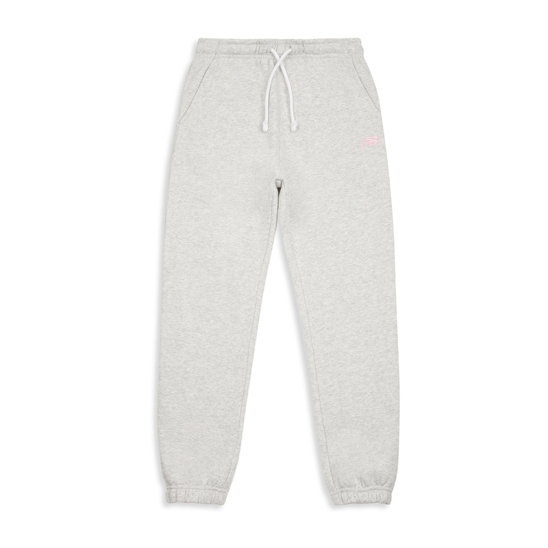 Kids French Terry Small Logo Jogger Grey
