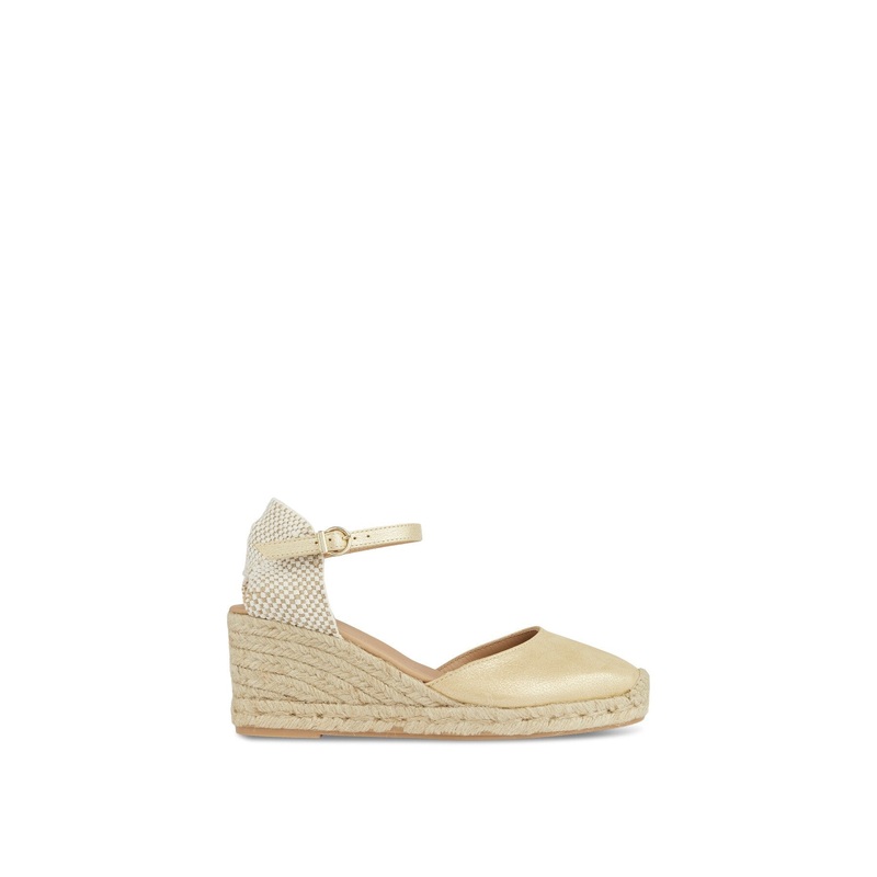 Marissa Leather Ankle Strap Espadrilles
