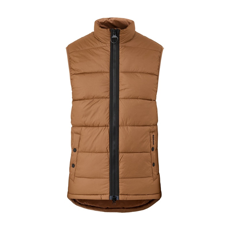 Offshore Quilted Gilet Brown