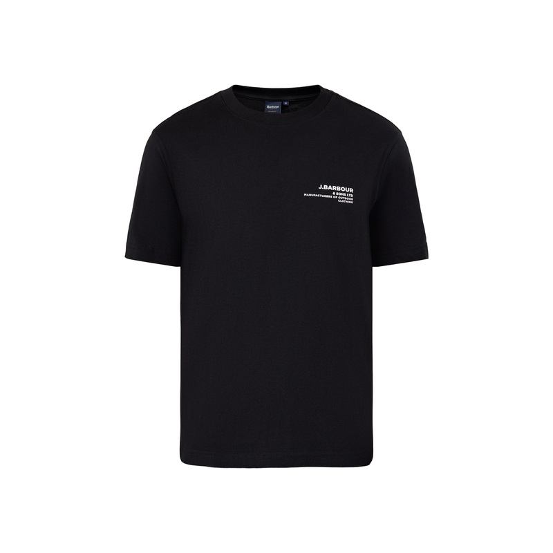 Parkend Photographic Cotton T-Shirt Black
