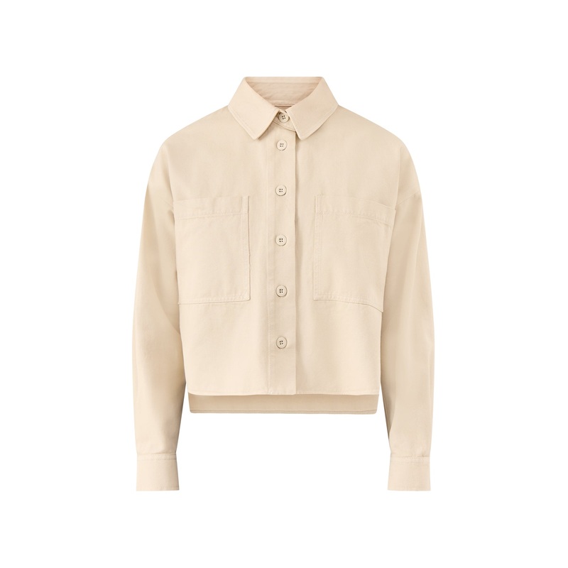 Radente Button Down Cotton Shirt Cream