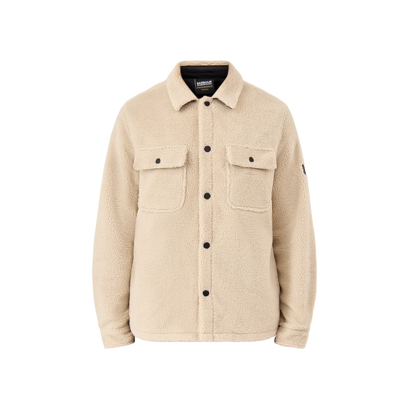 Trident Borg Fleece Overshirt Cream