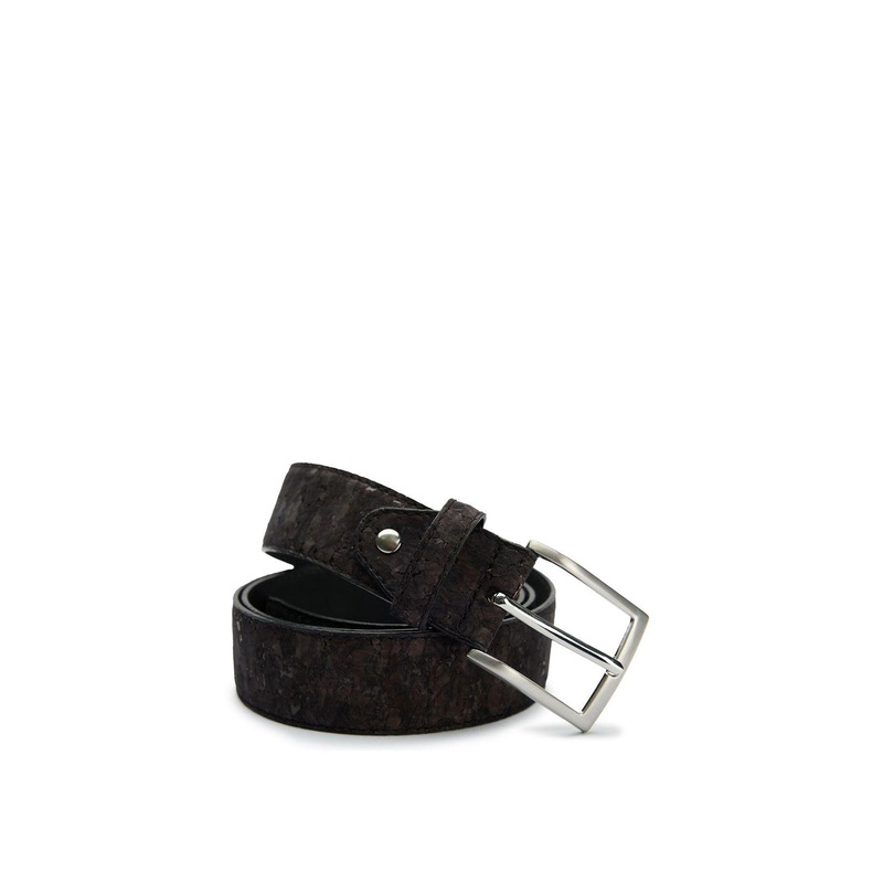 Vegan Black Leather Belt