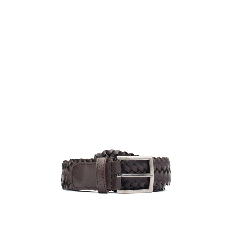 Vegan Weave Belt Brown