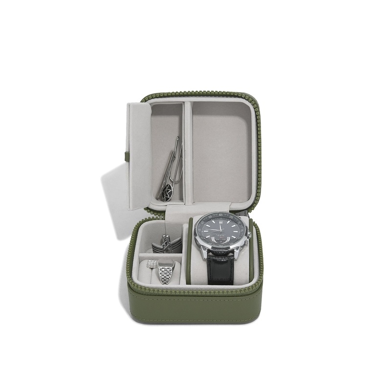 Canvas Watch and Jewellery Box