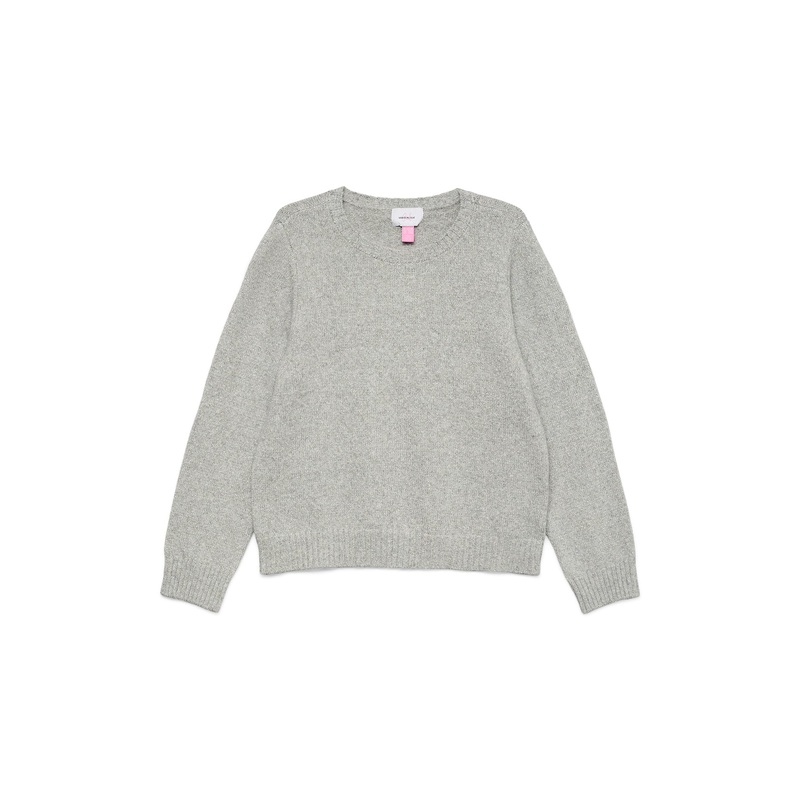 Girls Doffyshine Knit Jumper Light Grey