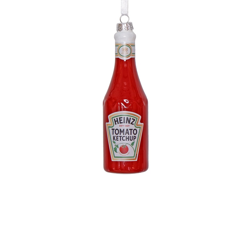 Heinz Tomato Ketchup Glass Tree Decoration 13cm
