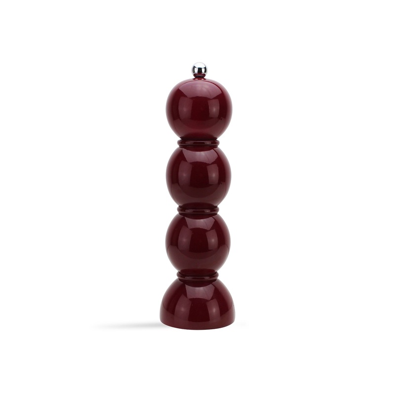 Lacquered Salt and Pepper Grinder Set Cherry