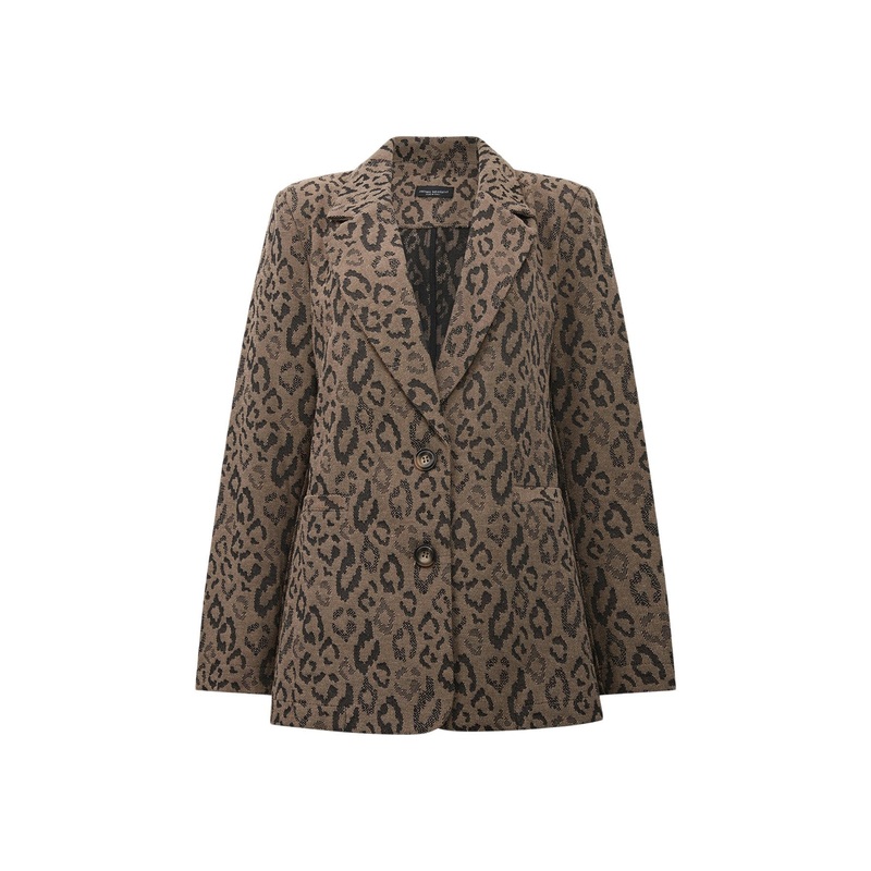 Leopard Print Detail Blaser