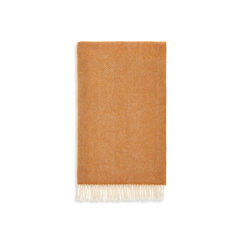 Wool Throw Neutral Check