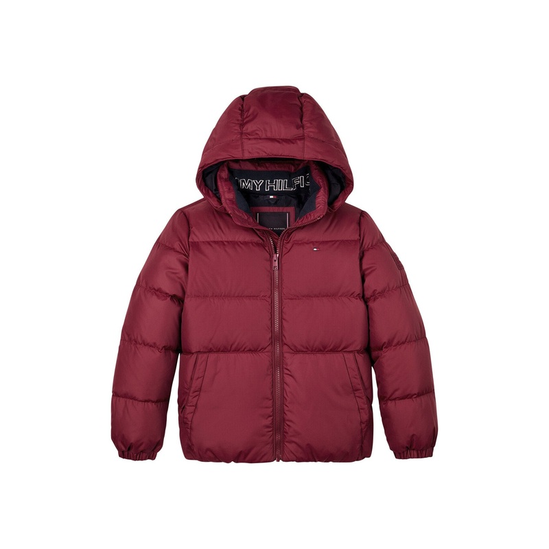 Down-Filled Hooded Relaxed Puffer Jacket