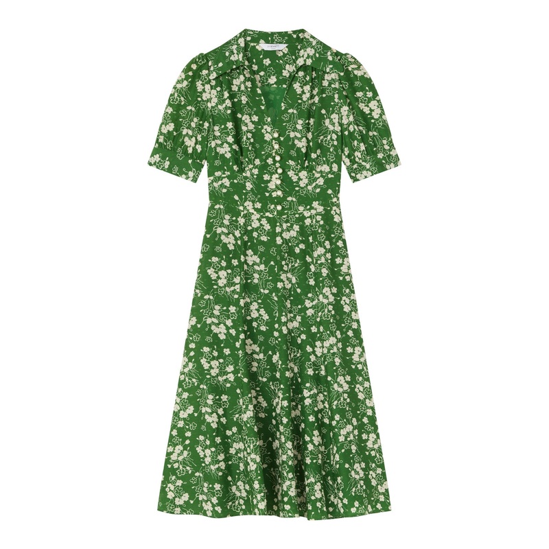 Sophie Treetop & Birch Wildflower Print Jacquard