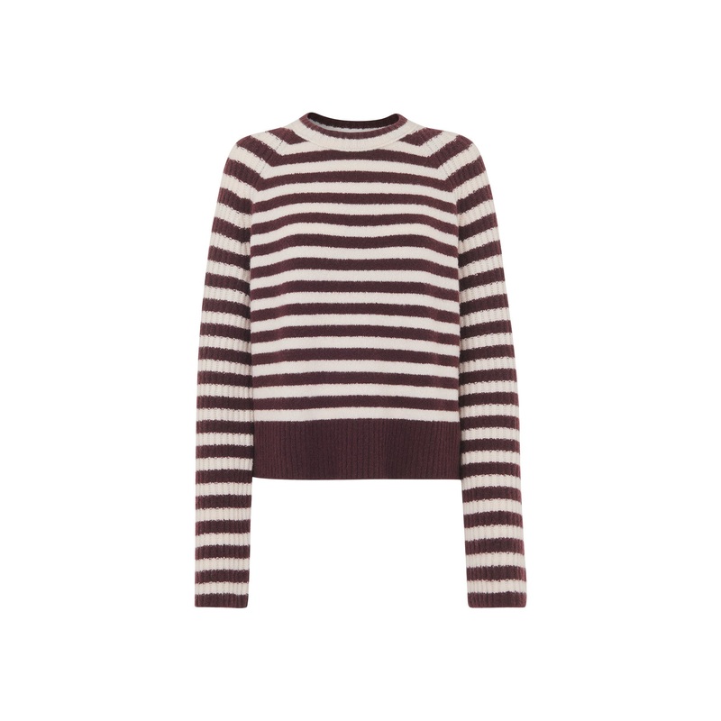 Wool Mix Stripe Crew