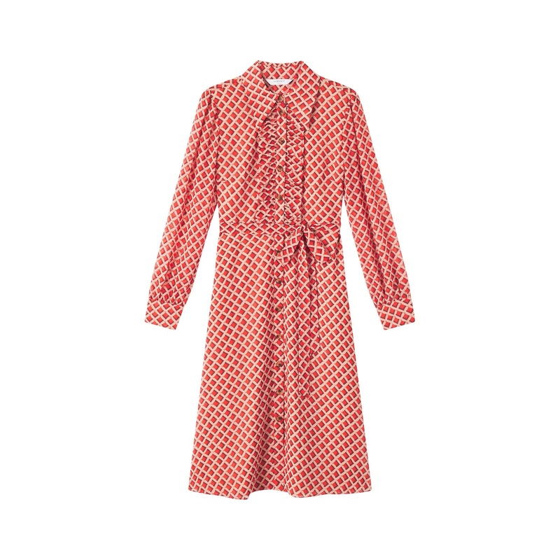 Ensor Graphic Print Shirt Dress