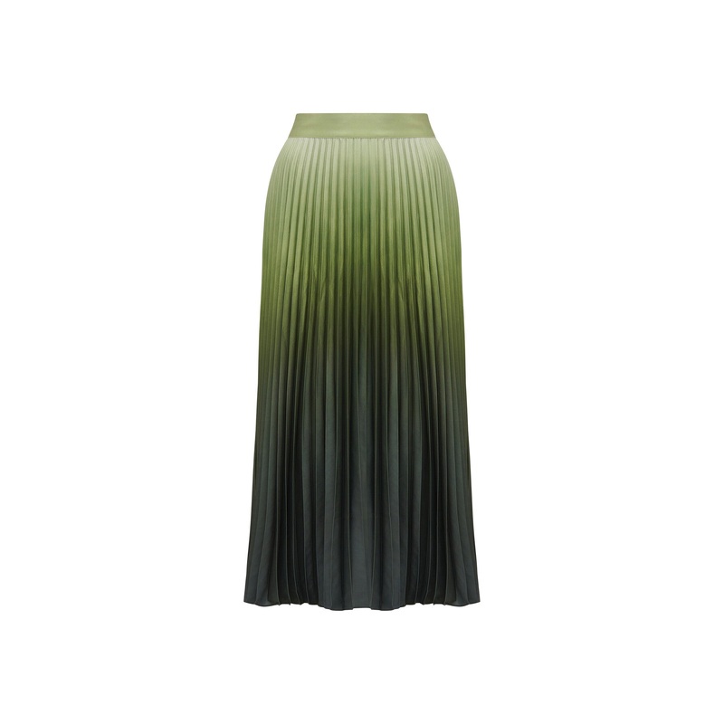 Evangeline Satin Pleated Skirt