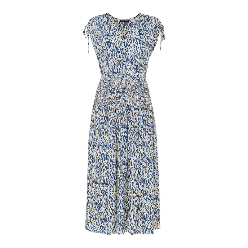 Flaming Leopard Print Dress