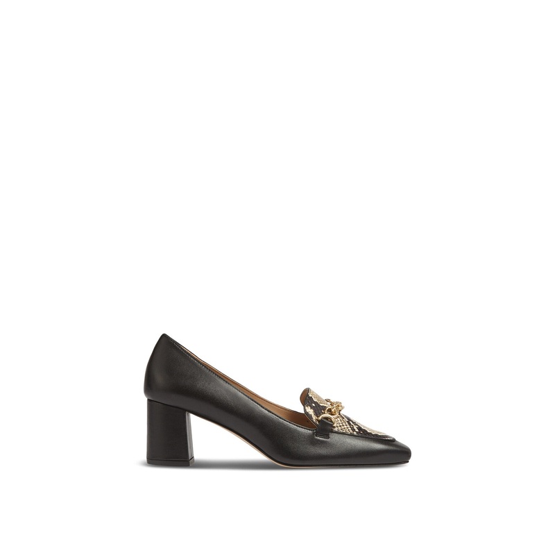 Johanna Black & White Printed & Nappa Leather Snaffl