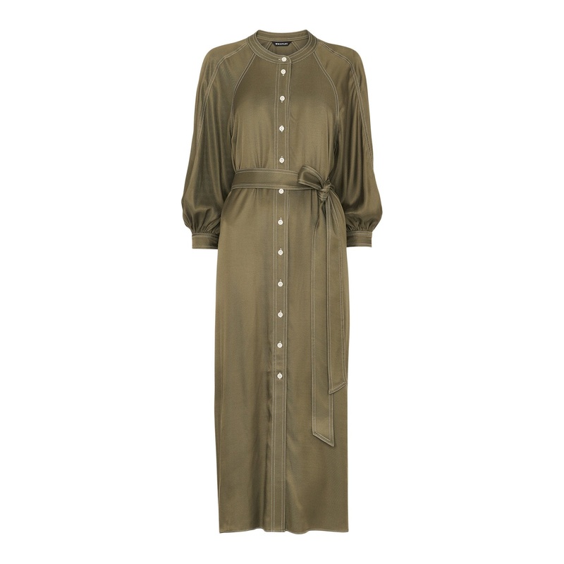 Mabel Topstitch Dress