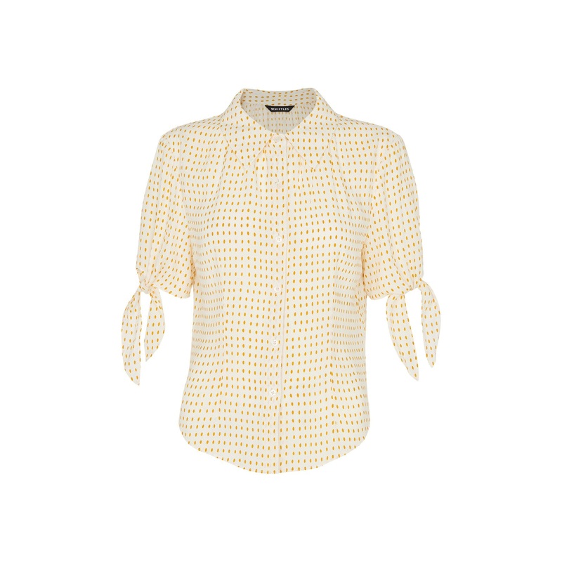 Oval Spot Tie Sleeve Shirt