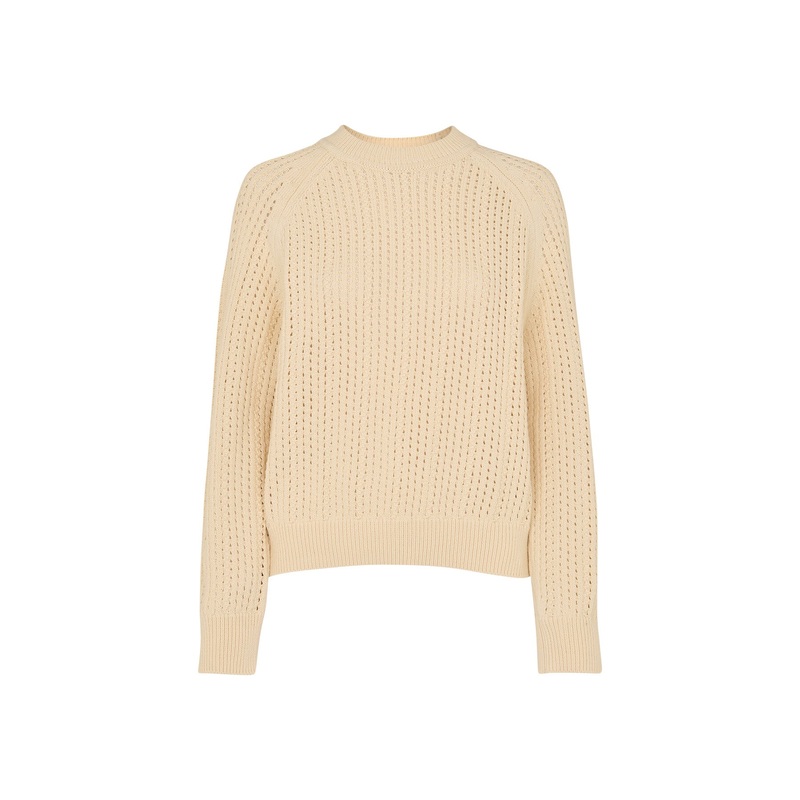 Pointelle Crew Neck Knit