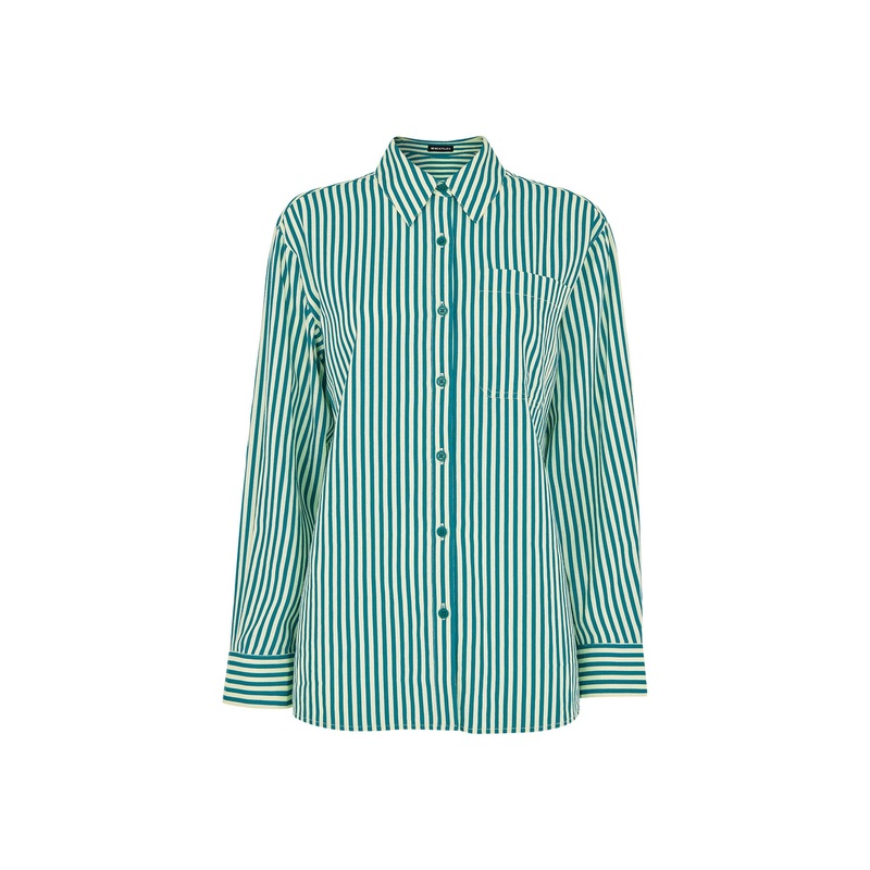 Stripe Linen Blend Shirt