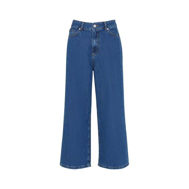 Wide Leg Cropped Jean