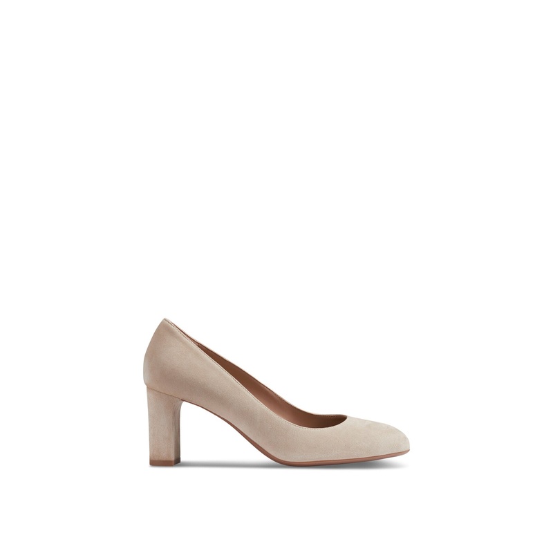 Winola Beige Suede Round Toe Courts
