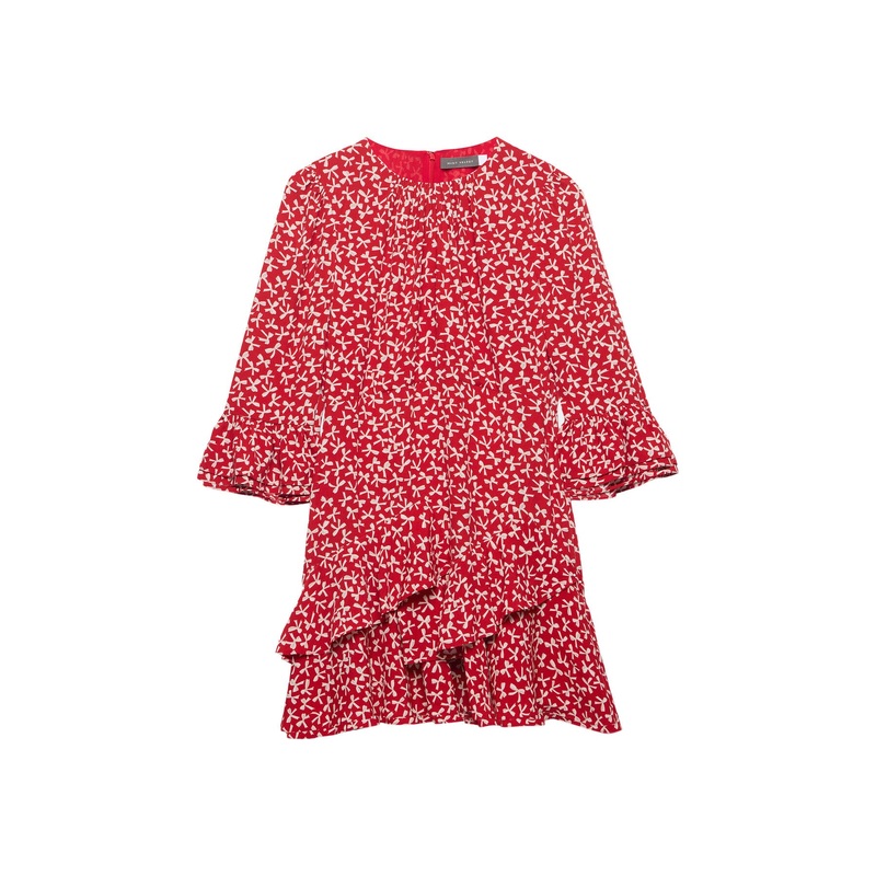 Bow Print Mini Dress