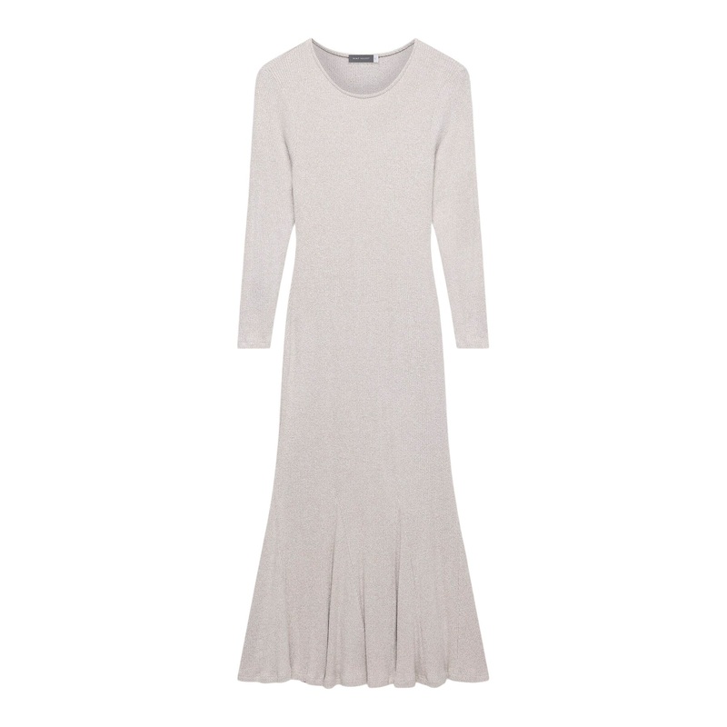 Cosy Ribbed Jersey Midi Dress