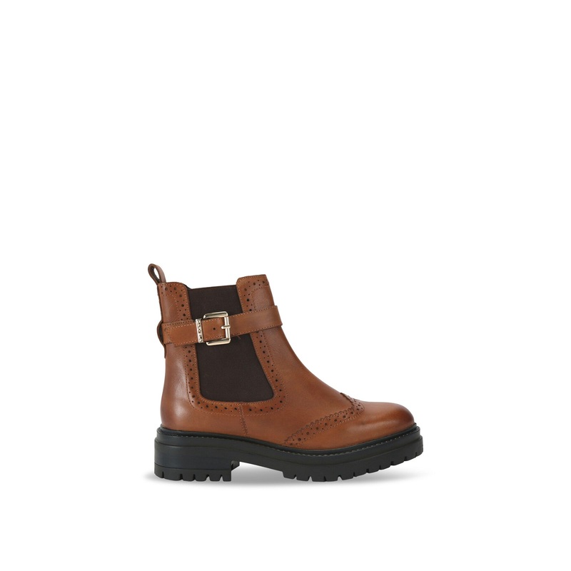 Headline Brogue Leather Ankle Boots