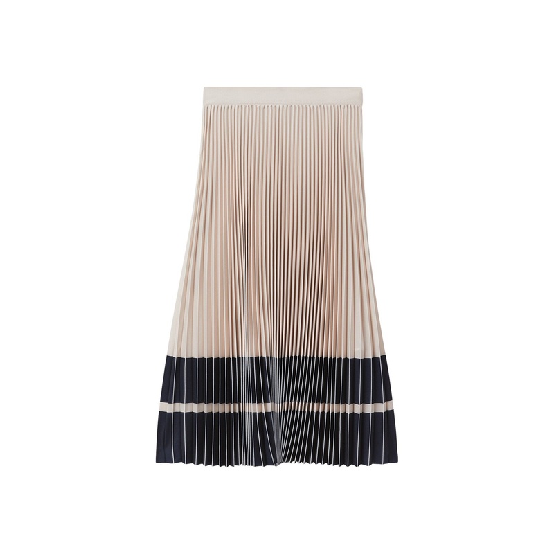 Marie High Rise Pleated Midi Skirt