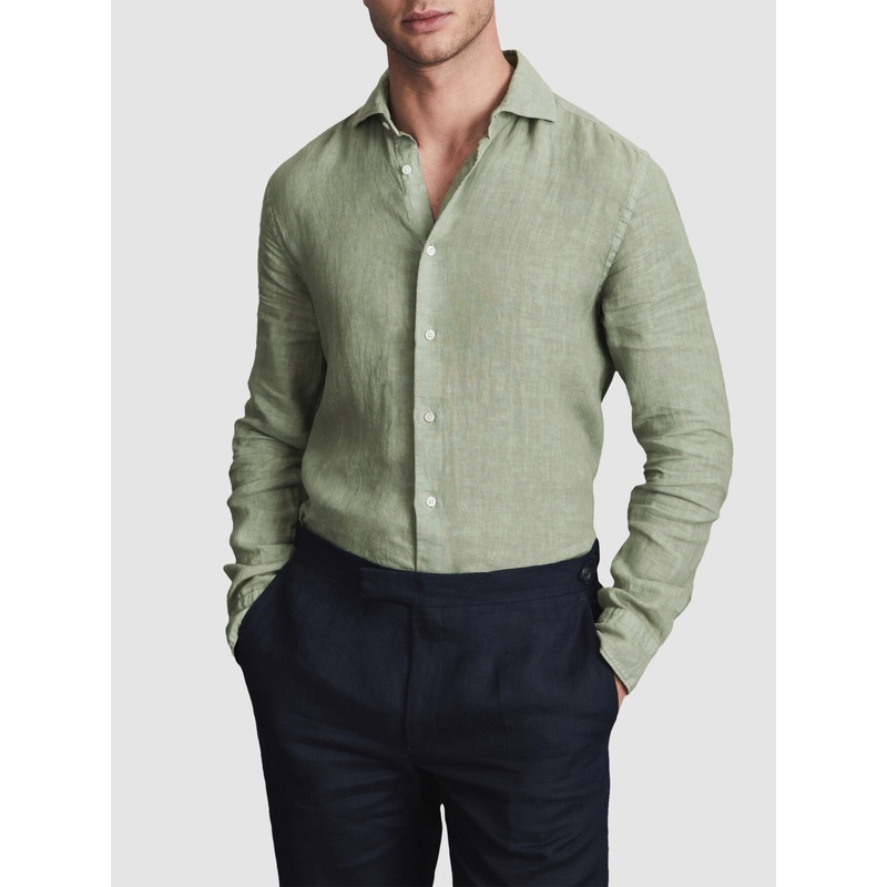 Ruban Linen Button-Through Shirt