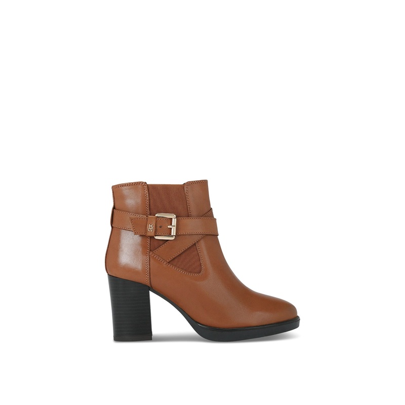 Sage Leather Ankle Boots