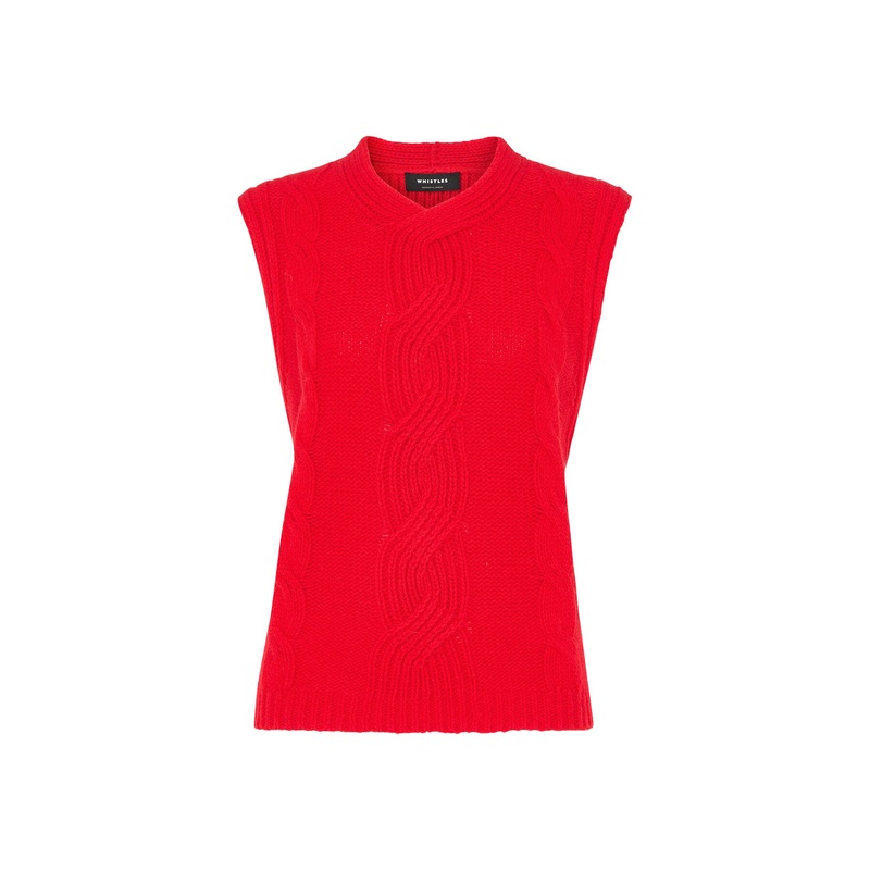 Cable Detail Knitted Tank