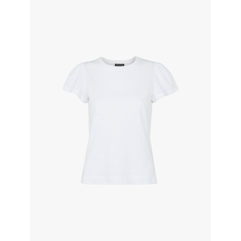 Cotton Frill Sleeve T Shirt
