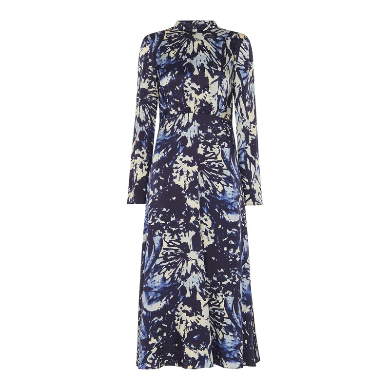 Dazzled Floral Satin Dress