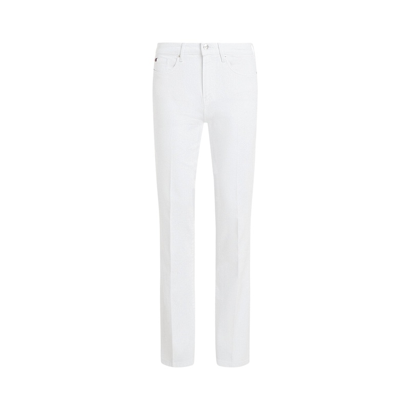 Mid Rise Bootcut White Jeans
