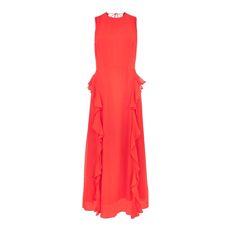 Nellie Frill Detail Midi Dress